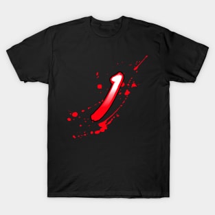 Bloody letter J T-Shirt